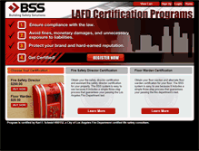 Tablet Screenshot of bss.lafdcerts.com
